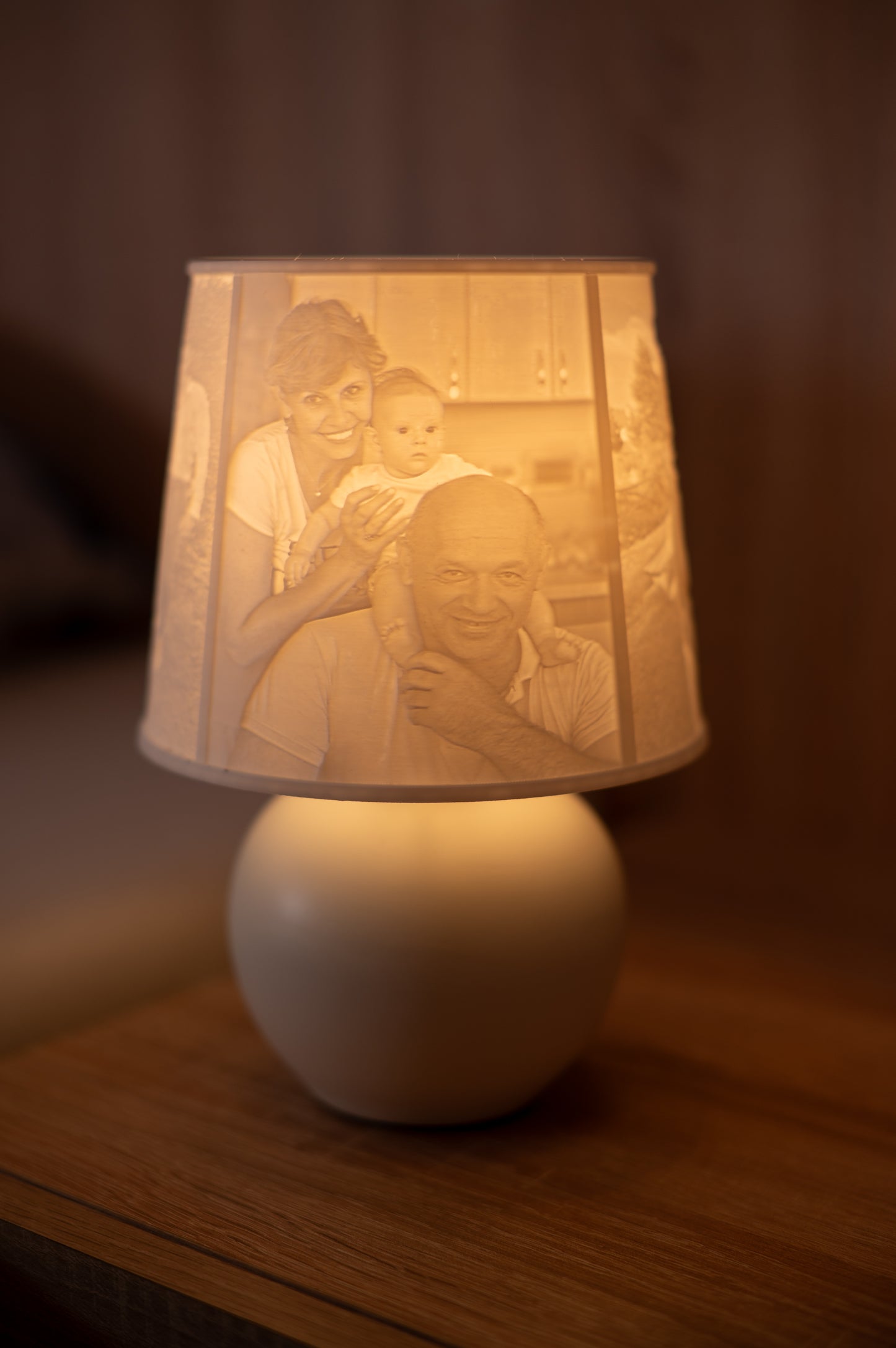 🤍Aurora - personalizovaná biela lampa