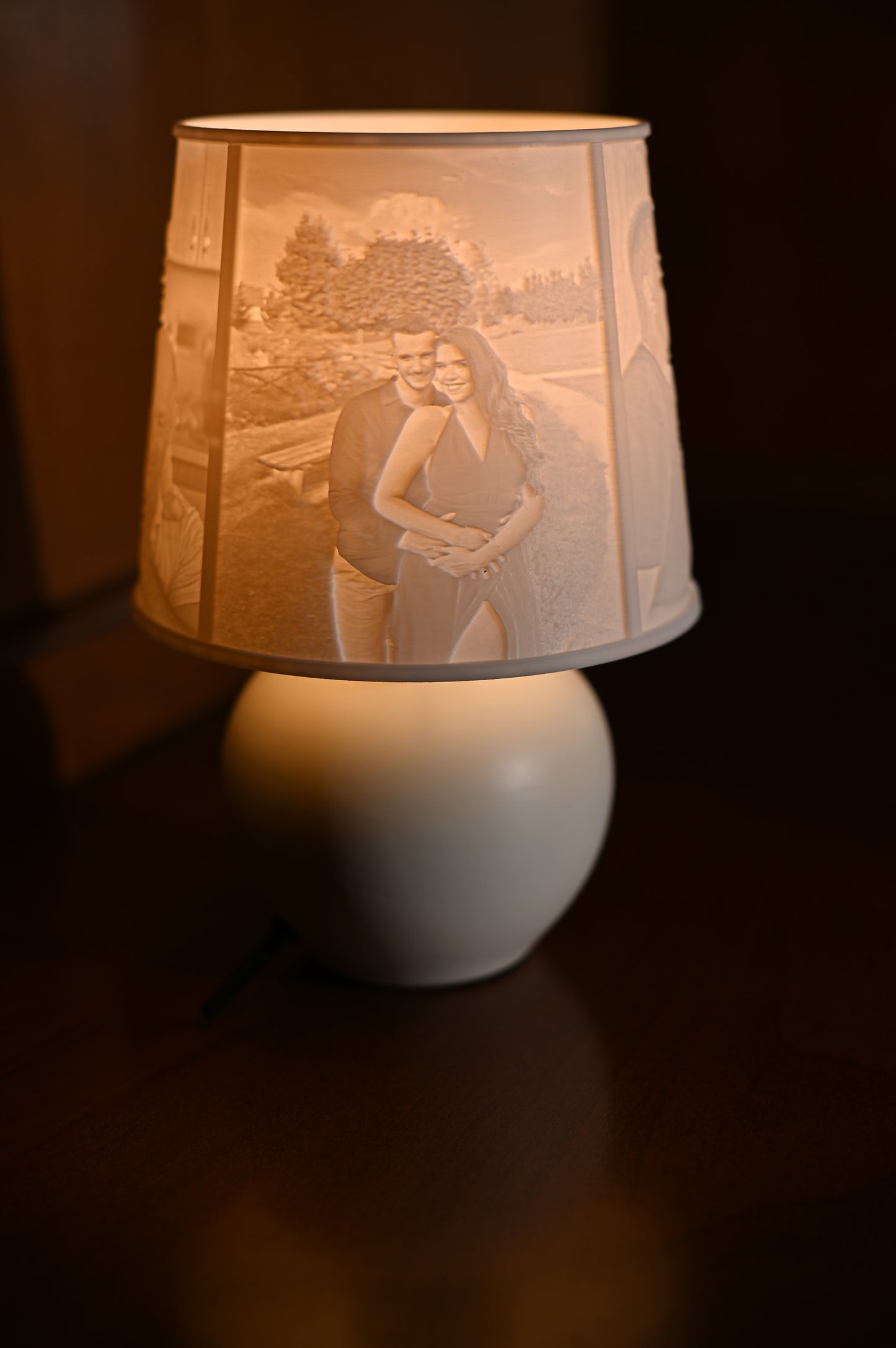 🤍Aurora - personalizovaná biela lampa