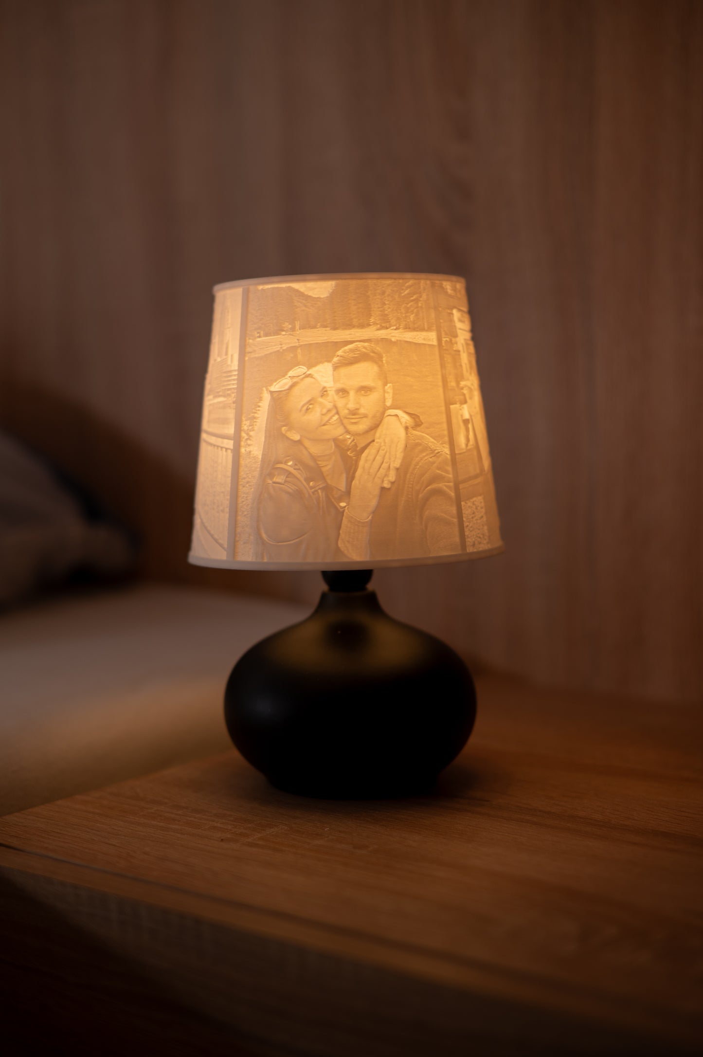 🖤Noir - personalizovaná  čierna lampa
