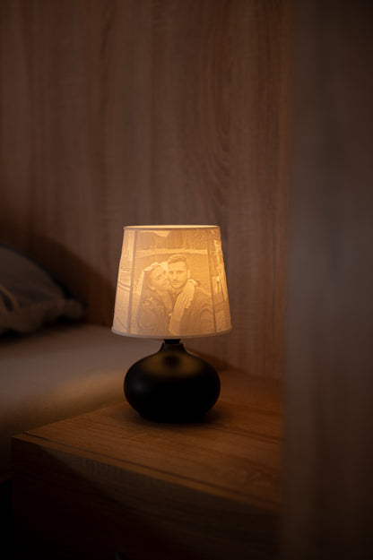 🖤Noir - personalizovaná  čierna lampa