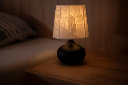 🖤Noir - personalizovaná  čierna lampa