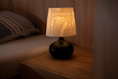 🖤Noir - personalizovaná  čierna lampa