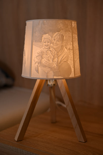 🌿Oak - personalizovaná drevená lampa