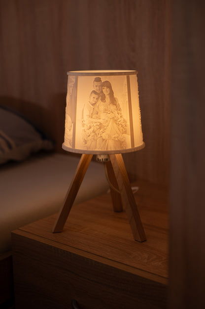 🌿Oak - personalizovaná drevená lampa