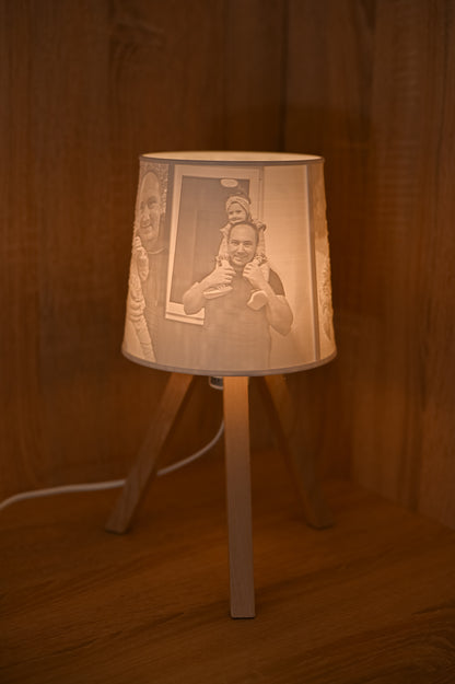 🌿Oak - personalizovaná drevená lampa